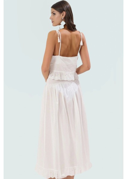 Yazlık Pamuklu Bluz Etek Takım Plaj Şıklığı Için Ideal Uzun Ömürlü Premium Kalite Trend Tasarım modelleri