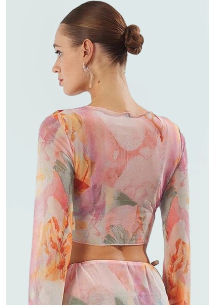 Şık Kadın Uzun Bluz Etek Plaj Takımı Örme Polyester Yazlık Yüksek Kalite Zarifane Tasarım modelleri