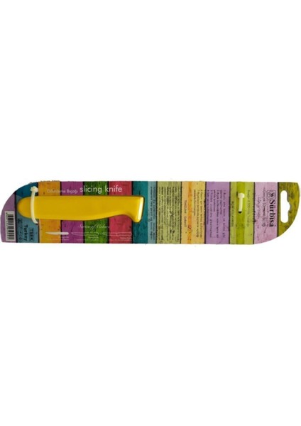 Lazerli Sebze Bıçağı, 9cm Ağız, Sarı ve Yeşil Renk Seçenekleri modelleri