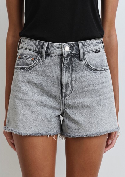 Cherry 90LAR Açık Gri Jean Şort 1410022-89734