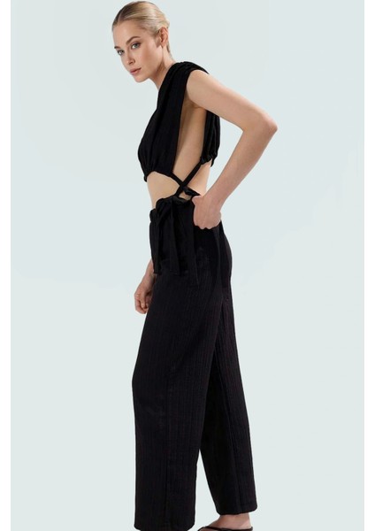 Kadın Pamuklu Dokuma Plaj Bluz Pantolon Takımı Rahat Yaz Kombinleri Için Modern Stil