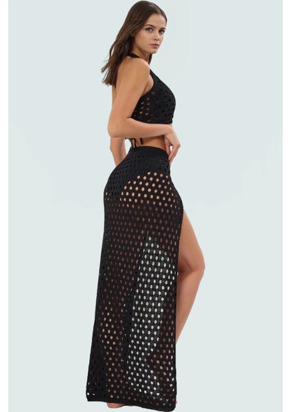 Yazlık Kroşe Bluz Etek Plaj Takımı Pamuklu Polyester Şık ve Rahat fiyatları