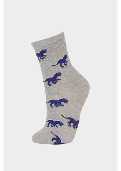 Erkek Çocuk 7'li Pamuklu Uzun Çorap F4723A8NS modelleri