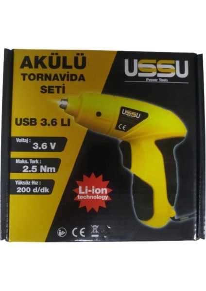 Akülü 3.6V 2.5 Nm 26 Parça Tornavida Seti, Hafif ve Kullanışlı Tam Set fiyatları