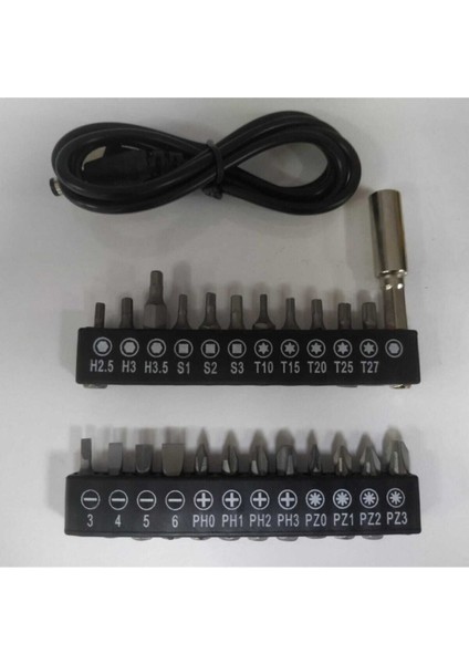 Akülü 3.6V 2.5 Nm 26 Parça Tornavida Seti, Hafif ve Kullanışlı Tam Set fırsatları