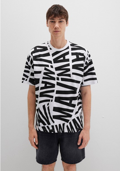 Mavi Logo Baskılı Siyah Tişört 0610629-900 fırsatları