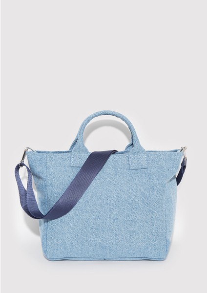 Mavi Logo Denim Tote Çanta 1913377-82770 fiyatları