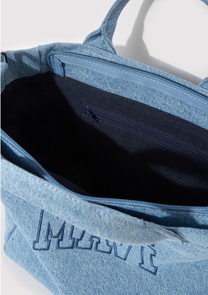 Mavi Logo Denim Tote Çanta 1913377-82770 fırsatları