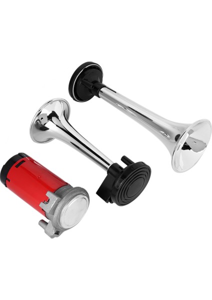 12V 120DB Süper Yüksek Sesle Havalı Korna Çift Trompet Evrensel Motosiklet Için (Yurt Dışından) fırsatları