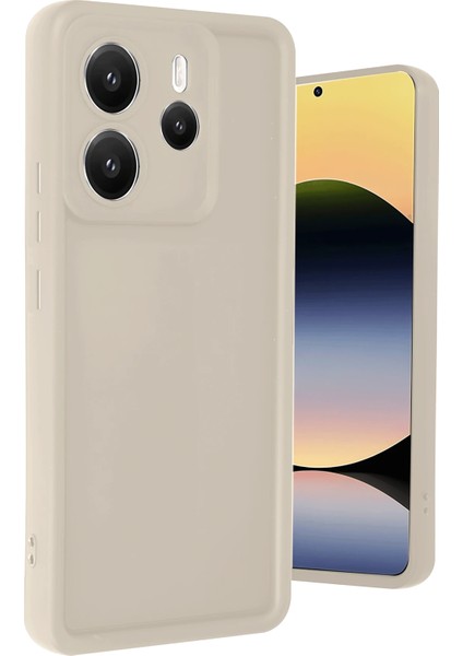 Xiaomi Redmi Note 14 4g Kılıf Viera Silikon - Krem Svlrs