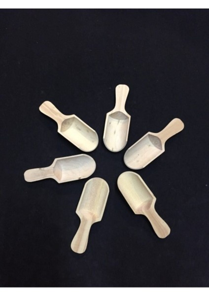 Doğal Şimşir Ahşap Baharat Kaşığı, 2 Adet, Şık ve Kullanışlı Yemek Aksesuarı