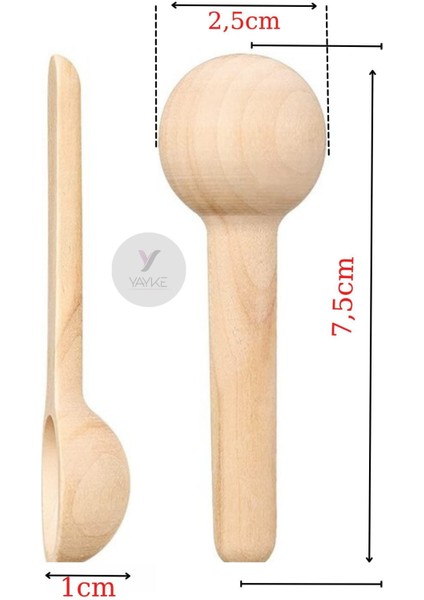 Renkli Mini Ahşap Baharat ve Çay Kaşıkları, 9'lu Set fırsatları