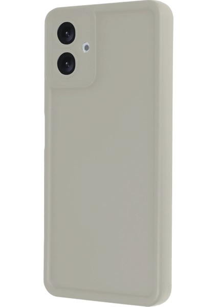 Samsung Galaxy A06 Kılıf Viera Silikon - Krem Svlrs