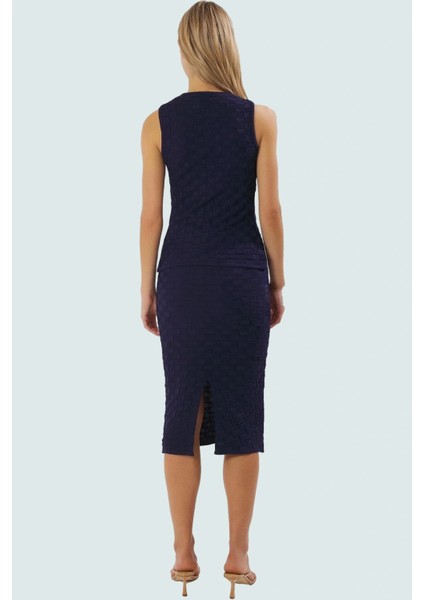 Şık Triko Yelek Etek Takım Yaz Mevsimi Için Mükemmel Uyum Rahat Kullanım modelleri