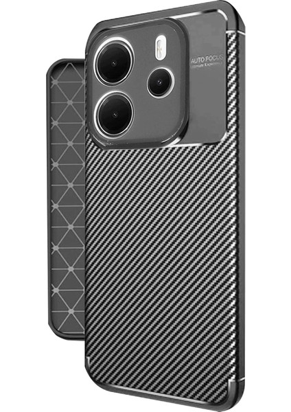 Xiaomi Redmi Note 14 4g Kılıf Auto Focus Karbon Kapak - Siyah Svlrs fiyatları