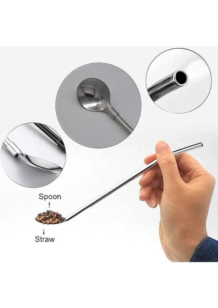 Çelik Uzun Kaşık Seti, Kokteyl, Latte ve Bar Için Şık ve Dayanıklı Tasarım fiyatları