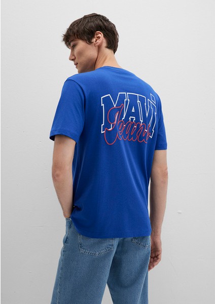 Mavi Jeans Baskılı Mavi Tişört 0612937-70907