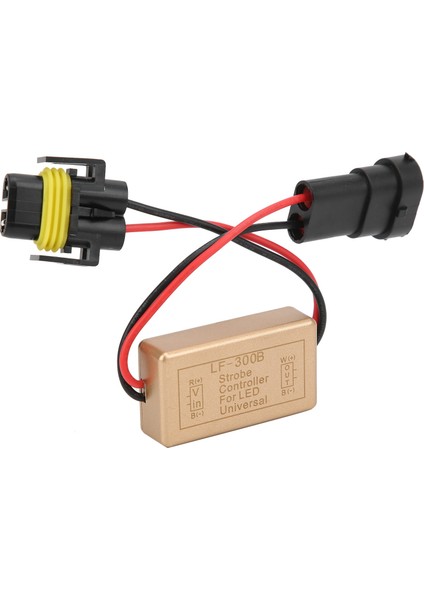 Flaş Strobe Kontrol Kutusu Sürekli Yanıp Sönen Modülü H8 H9 H11 Soket LED Far Sis Lambası (Yurt Dışından)