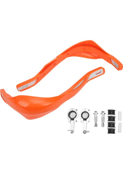Evrensel Motosiklet El Koruması Koruyucu Fırça Turuncu Dirt Bike Enduro 28MM Gidon (Yurt Dışından)