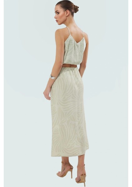 Şık Çiçekli Viskoz Bluz Etek Takım Rahat Günlük Stil Profesyonel Görünüm Yüksek Kalite modelleri