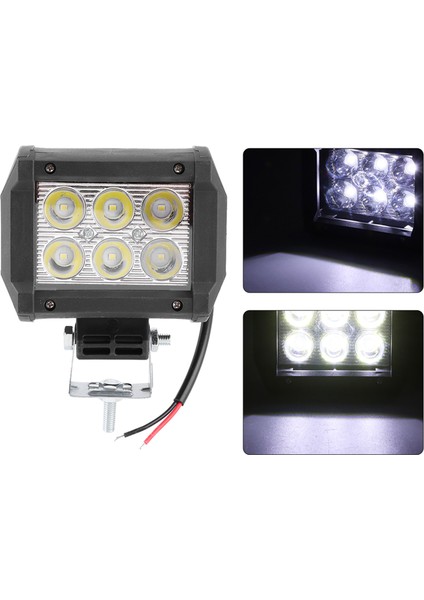 4in 18W 6led Çalışma Işığı 6000K 1500LM Lamba Takma Araba Motosiklet Off Road Için (Yurt Dışından) fırsatları