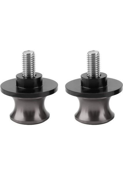 2 Adet 6mm Motosiklet Cnc Arka Standı Salıncak Kolu Biriktirme Kaydırıcılar Standı Salınım Koluleri (Titanyum) (Yurt Dışından)