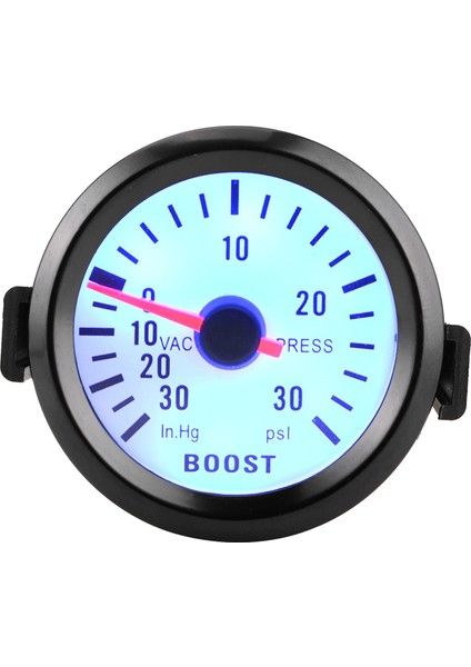 Evrensel Boost Pointer Ölçer Vakum Basınç Ölçer 0-30PSI 12V Mavi LED Arama 52MM Dia Arabalar Için Motorlar (Yurt Dışından)