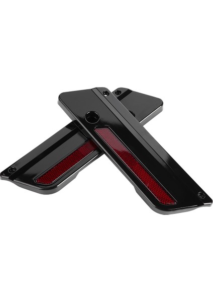 2 Adet Motosiklet Heybe Mandalı Kapak Reflektörler Glide Touring 94-17 Siyah (Yurt Dışından) fiyatları
