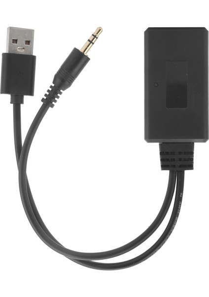Araba Kablosuz Bluetooth 5.0 Alıcı Müzik Çalar Ses Adaptörü Konektörü 3.5 mm Aux + 5 V/12 V USB Bağlantı Noktası (Yurt Dışından)