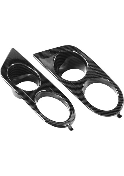 2 Adet Ön Tampon Sis Lambası Kapağı Çift Delikli Araba Aksesuarı Için Fit E46 M3 2001-2006CARBON Fiber Tarzı (Yurt Dışından) fırsatları
