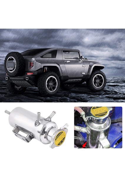 350ML Alüminyum Araba Suv Taşma Toplama Tankı Soğutucu Soğutma Rezervuarı Kiti Evrensel (Yurt Dışından) fiyatları