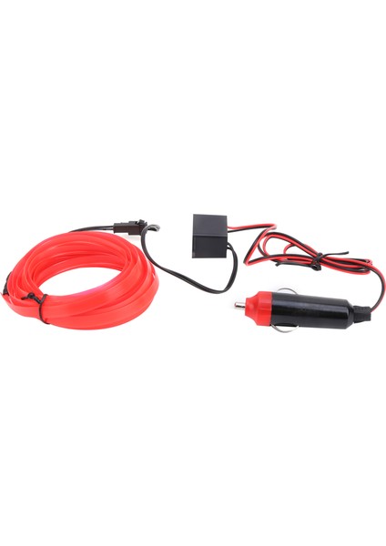 3 Metre Araba Iç Aydınlatma Otomatik LED Şerit Puro Çakmağı Sürüş Tel Tüp Neon Lightred (Yurt Dışından)
