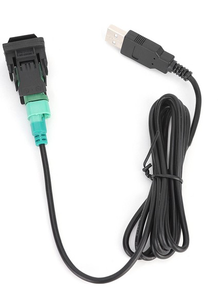 Araba Radyo Çalar USB Düğmesi Anahtarı USB Dönüştürücü Kablosu Adaptörü Araç Ses Parçaları (Yurt Dışından) modelleri