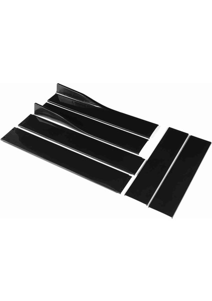 Yan Etek Winglet Ayırıcılar Difüzör Parlak Siyah Araba Sedan Coupe 2 Kapı 4 Kapı Evrensel (Yurt Dışından) modelleri