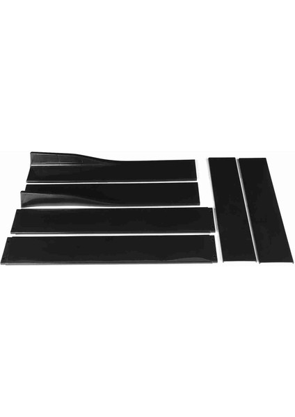 Yan Etek Winglet Ayırıcılar Difüzör Parlak Siyah Araba Sedan Coupe 2 Kapı 4 Kapı Evrensel (Yurt Dışından) fırsatları
