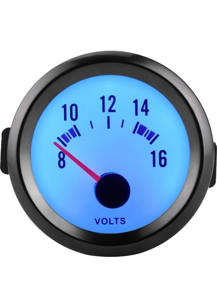 2in Pointer Gerilim Ölçer 8-16V Ölçüm Aralığı Yüksek Doğruluk Mavi LED Voltmetre Evrensel (Yurt Dışından)