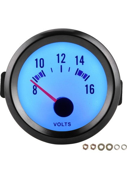 2in Pointer Gerilim Ölçer 8-16V Ölçüm Aralığı Yüksek Doğruluk Mavi LED Voltmetre Evrensel (Yurt Dışından) fırsatları