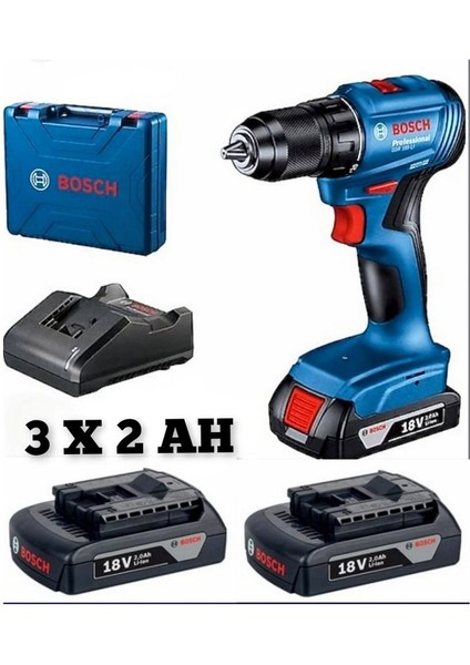 Darbeli Matkap Vidalama Seti 3x2 Ah, Güç ve Dayanıklılık Sunar