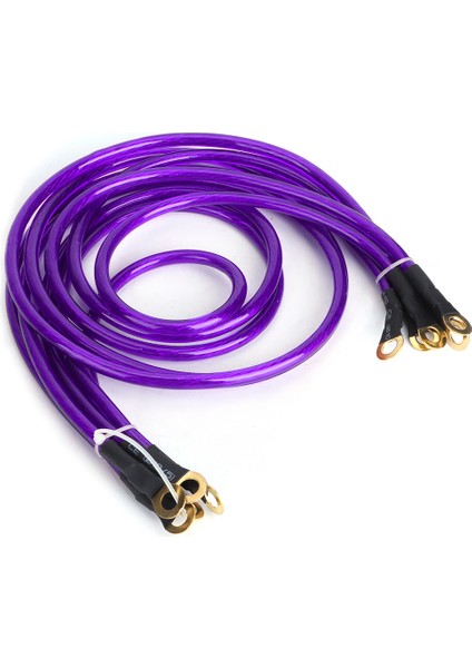 Evrensel 5 Noktalı Araba Topraklama Kablosu Güçlendirilmiş Topraklama Kablosu Sistemi Kiti Modifikasyon Mor (Yurt Dışından) fırsatları