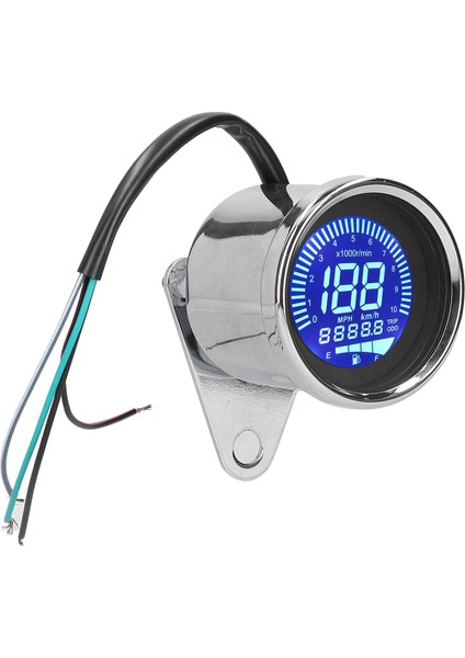 Hız Göstergesi 0-160KM/S LCD Dijital LED Hız Göstergesi Motosiklet Için 12V Dc Retro Krom Tarzı (Yurt Dışından) modelleri