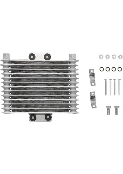 Radyatör Motor Yağı Soğutucu Alüminyum Alaşım Gümüş Evrensel Otomobil Motosiklet Için 125CC-250CC (Yurt Dışından)