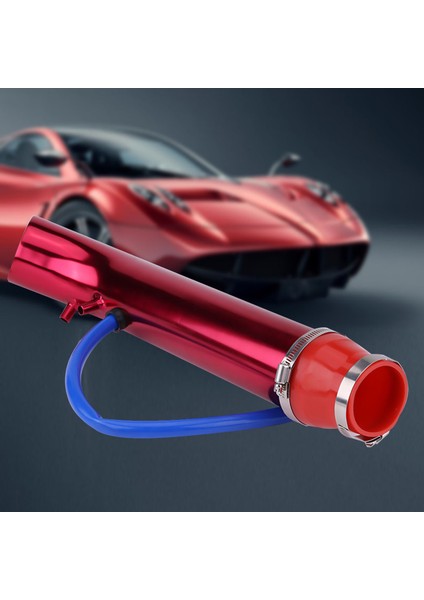 76MM Araba Evrensel Alüminyum Hava Girişi Indüksiyon Boru Filtre Hortumu Tüp Kiti (Kırmızı) (Yurt Dışından) fiyatları