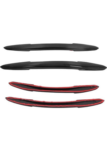 2 Adet Araba Tampon Koruyucu Gövde Kapı Köşe Anti Scratch Şeritler Sticker Parlak Siyah Modifikasyonu (Yurt Dışından) fiyatları