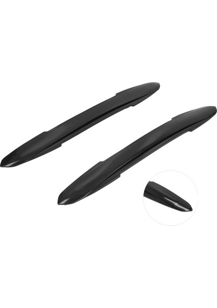 2 Adet Araba Tampon Koruyucu Gövde Kapı Köşe Anti Scratch Şeritler Sticker Parlak Siyah Modifikasyonu (Yurt Dışından) fırsatları