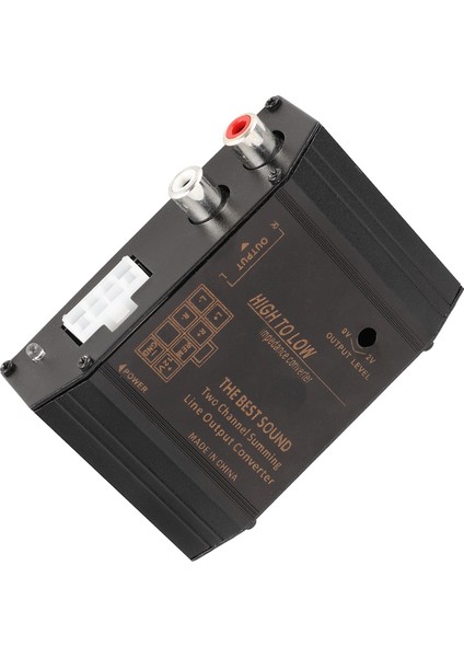 12V Araç Ses Hoparlörü Yüksek Ila Düşük Seviye Dönüştürücü Adaptör Konektörü Rca Bağlantı Noktası Parazit Önleyici (Yurt Dışından) fırsatları