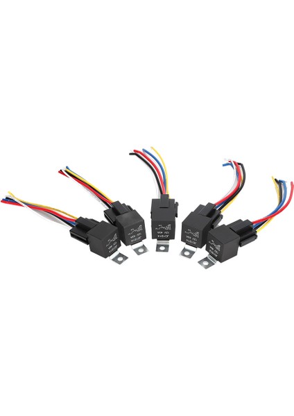 5x Otomobil Araç 12 V 12 Volt Dc 40A Amp Röle ve Lokma Seti Spdt 5 Pin 5 Telli Yeni (Yurt Dışından) fiyatları