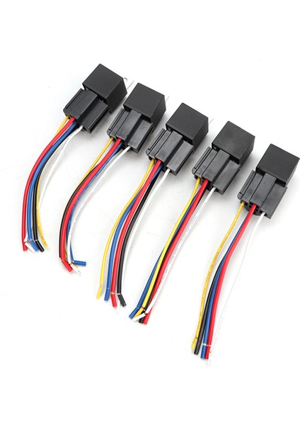 5x Otomobil Araç 12 V 12 Volt Dc 40A Amp Röle ve Lokma Seti Spdt 5 Pin 5 Telli Yeni (Yurt Dışından) modelleri