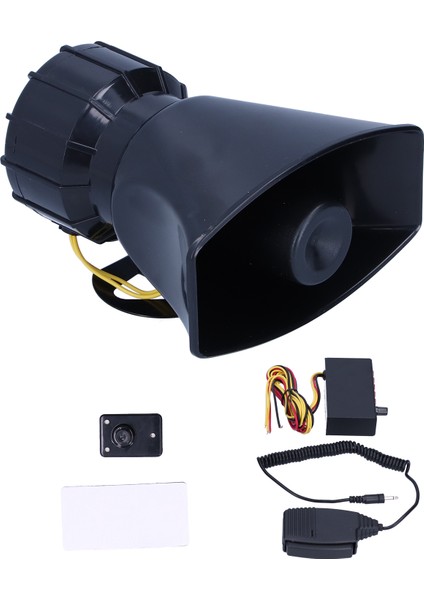 12V 100W 125DB Araba Kornası Megafon 5 Sesli Acil Uyarı Alarmı Yangın Sireni Araba Motosiklet Için (Yurt Dışından) modelleri