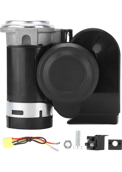 12V 125DB Havalı Korna Çift Tonlu Elektrikli Korna Otomotiv Rölesi Kamyon Araba Motosiklet Atv Için (Yurt Dışından)