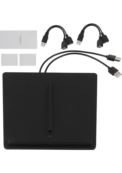 10W Kablosuz Şarj Pedi Araç Telefonu Şarj Cihazı Çift Pozisyon Fit Tesla Modeli 3 (Yurt Dışından)